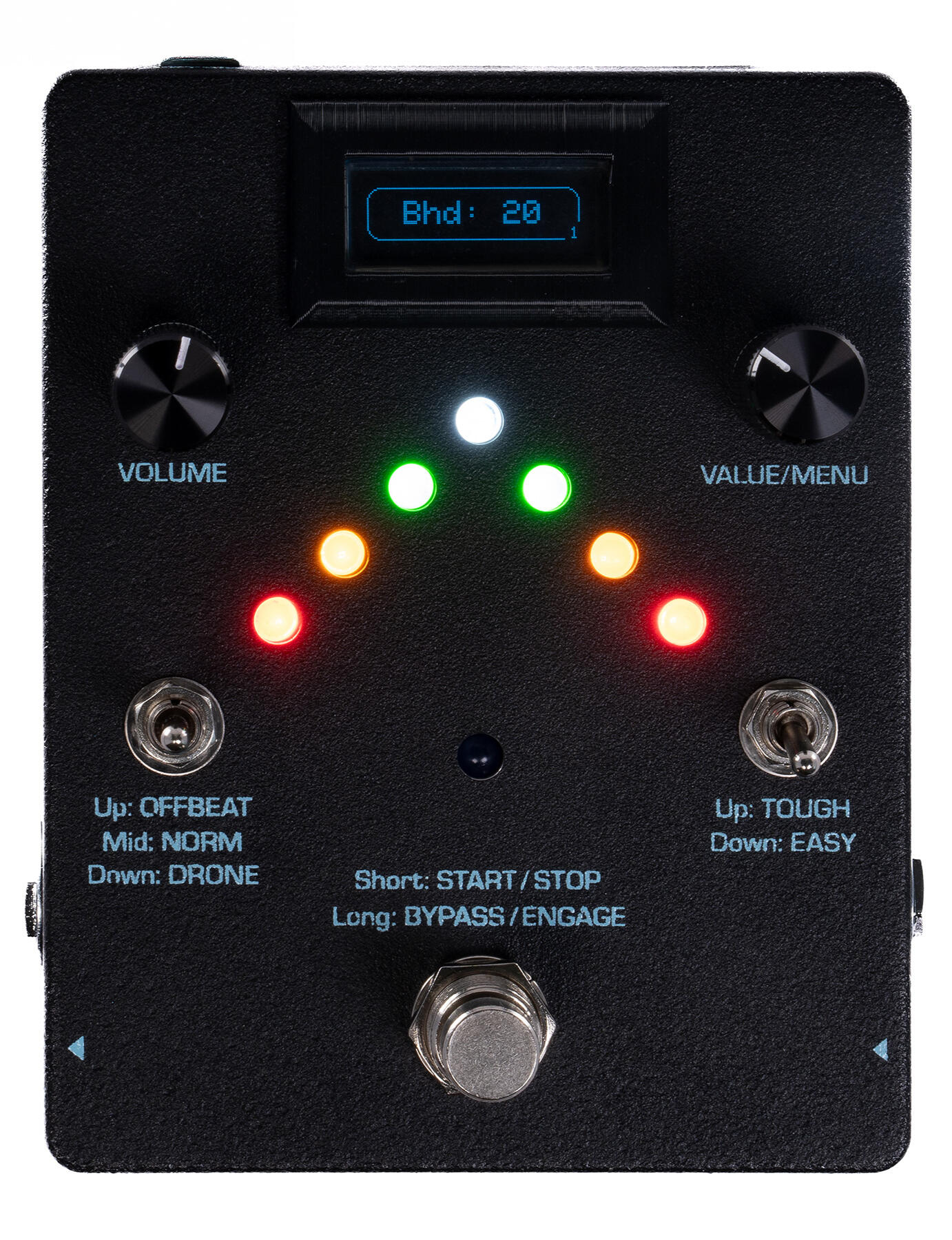 atomic clock pedal, top view